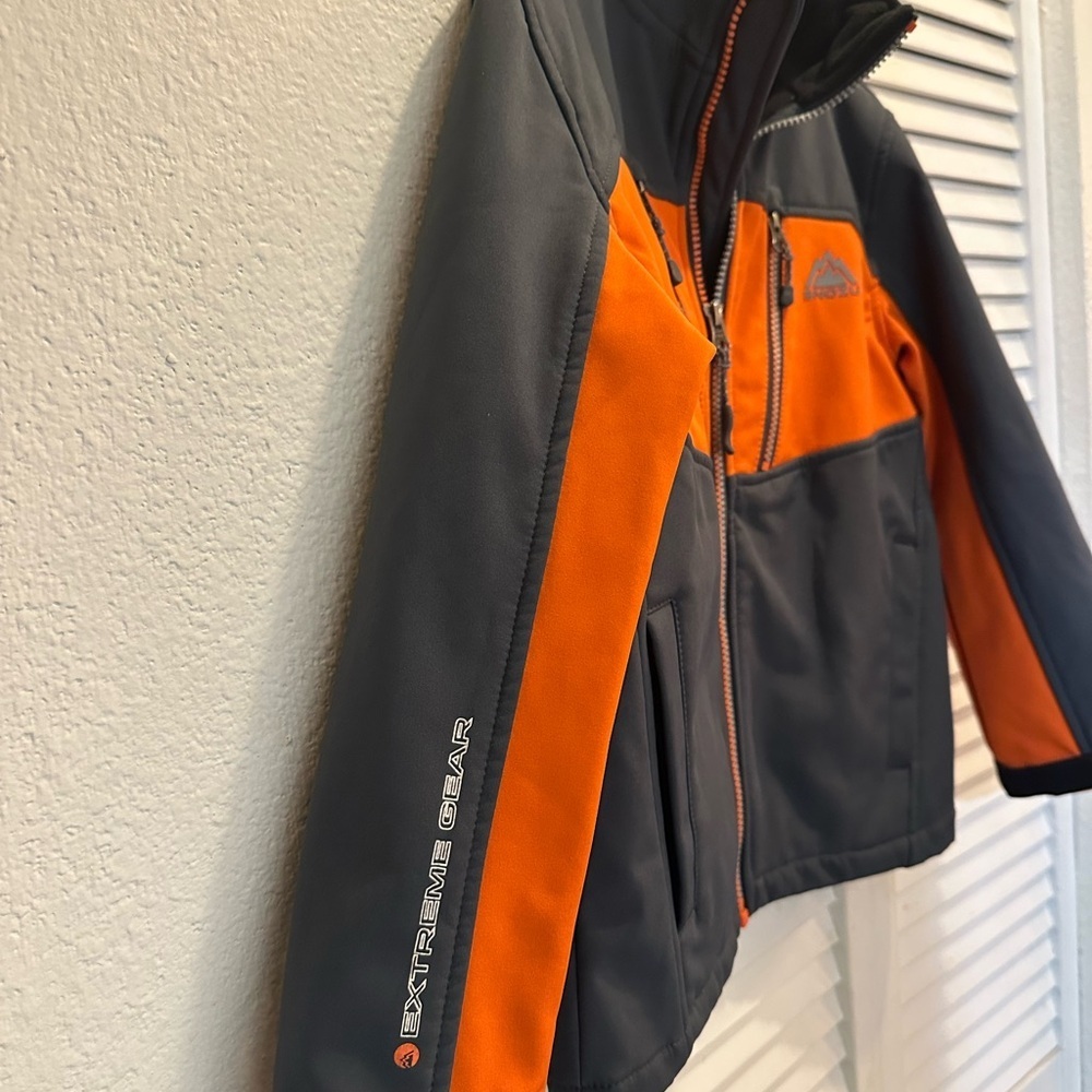 Snozu Vibrant Orange and Charcoal Jacket - Picture 5 of 7
